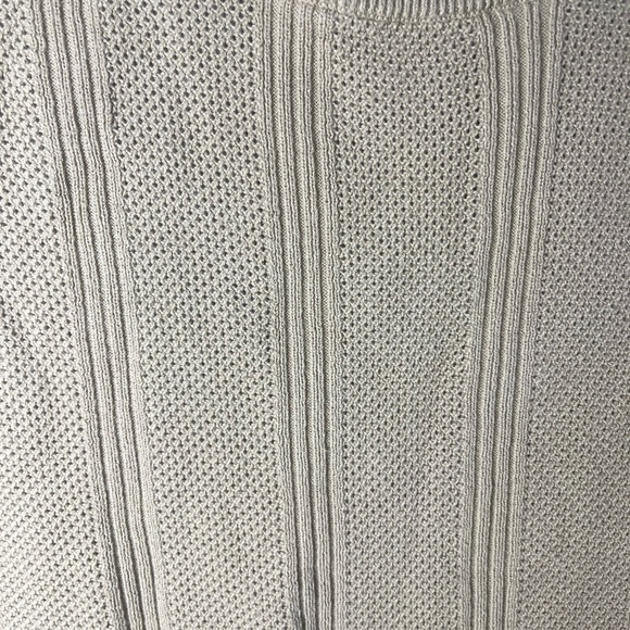 PERRY ELLIS 100% cotton womans small ribbed knit short sleeve sweater top - Picture 4 of 6